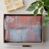Decoupage Rustic Red Weathered Wood Texture Faux 薄葉紙 (ギフト)