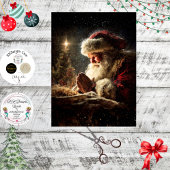 Decoupage Santa Praying True Meaning Christmas 薄葉紙