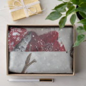 Decoupage Santa Reindeer "North Pole Whimsy" 薄葉紙 (ギフト)