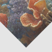 Decoupage Sea Turtle Coral Reef Wall Art 薄葉紙 (詳細)