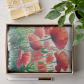 decoupage, servetten met papavers voor decoupage 薄葉紙 (ギフト)