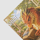 Decoupage Shhh… I’m Reading Cozy Reading Dragon 薄葉紙