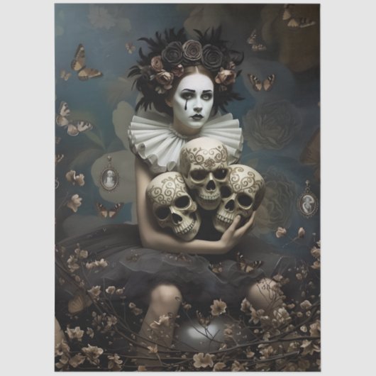 Decoupage Silent Gothic Romance  薄葉紙 (正面)