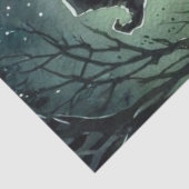 Decoupage Silver Haired Witch Gothic Forest 薄葉紙 (詳細)