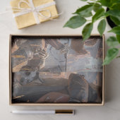 Decoupage Skeleton Cowboy Fur Feather Funk Band 薄葉紙 (ギフト)