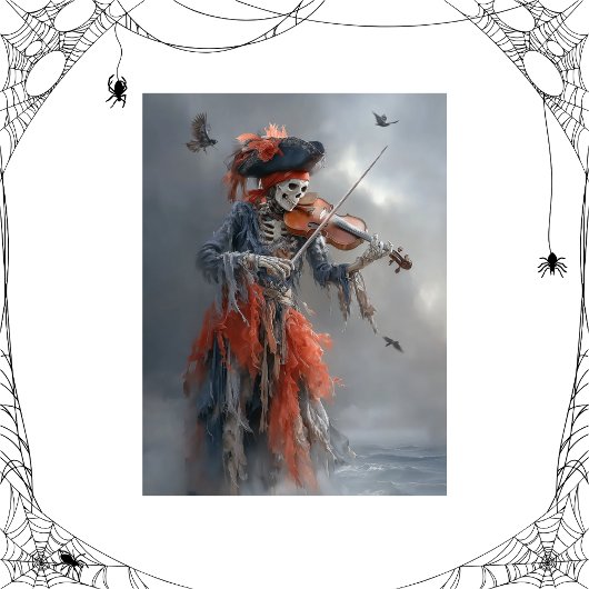 Decoupage Skeleton Eerie Meets Pirate Charm  薄葉紙