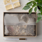 Decoupage Skeleton Floral Pink Silver  薄葉紙 (ギフト)