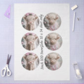 Decoupage Snow Globe Mould Highland Cow Christmas  薄葉紙 (クラフト)