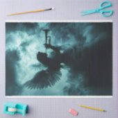 Decoupage Spiritual Being Gabriel Trumpet Call 薄葉紙 (クラフト)