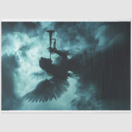 Decoupage Spiritual Being Gabriel Trumpet Call 薄葉紙