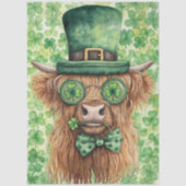 Decoupage St. Patrick's Day Highland Irish Style 薄葉紙 (正面)