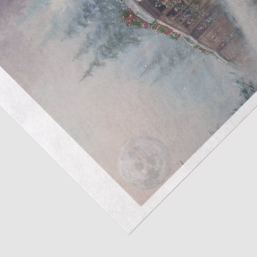 Decoupage Steam Engine Christmas Train Collage  薄葉紙 (詳細)