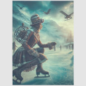 Decoupage Steampunk Fantasy Winter Messenger 薄葉紙