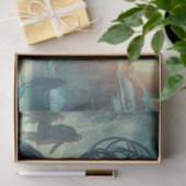 Decoupage Steampunk Fantasy Winter Messenger 薄葉紙 (ギフト)