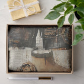 Decoupage Steampunk Gearwork Corset Mannequin  薄葉紙 (ギフト)