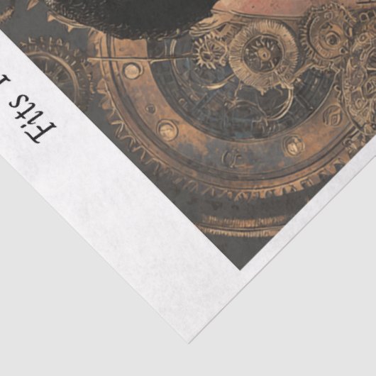 Decoupage Steampunk Gothic Skleton 16x20 Canvas 薄葉紙 (詳細)