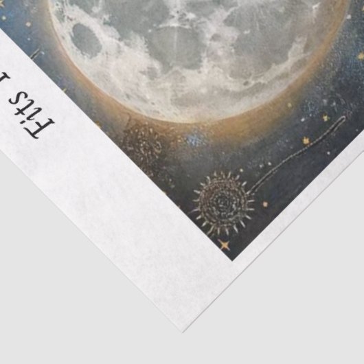 Decoupage Steampunk Highland Celestial Moon Canvas 薄葉紙 (詳細)