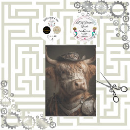 Decoupage Steampunk Highland Diesel Punk Machinery 薄葉紙