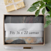 Decoupage Steampunk Skeleton Couple 16x20 Canvas 薄葉紙 (ギフト)