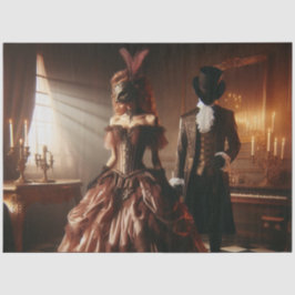 Decoupage Steampunk Victorian Fantasy Masquerade  薄葉紙