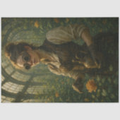 Decoupage Steampunk Victorian Gardener Art 薄葉紙 (正面)