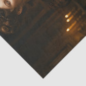 Decoupage Steampunk Victorian Lady in Brown 薄葉紙 (詳細)