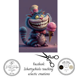 Decoupage Striped Cat from Wonderland Inspiration  薄葉紙