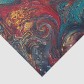 Decoupage Sunflower Gothic Skull Cosmic Art  薄葉紙 (詳細)