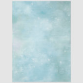 Decoupage Teal Starry Sky Background Coordinating  薄葉紙 (正面)