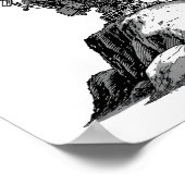 Decoupage Template: 1960s Asteroid Antenna  ポスター (角)