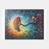 Decoupage - Tiled ceramic dreamlike tree -  ラッピングペーパーシート (正面)