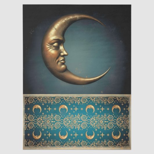 Decoupage Tissue Moon 薄葉紙 (正面)