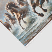 decoupage tissue paper met wilde paarden 薄葉紙 (詳細)