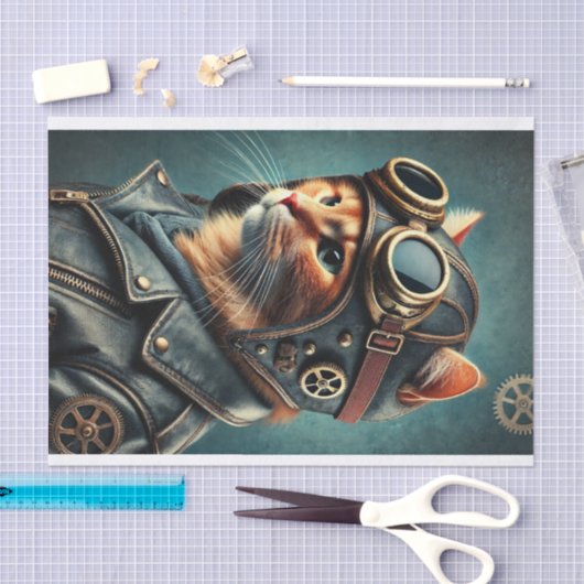 decoupage tissue paper , steampunk 薄葉紙 (クラフト)