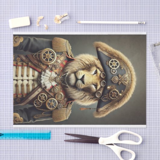 decoupage tissue paper , steampunk 薄葉紙 (クラフト)