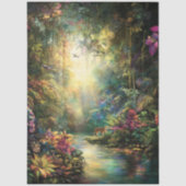 Decoupage Tropical Hawaii Rainforest Jungle  薄葉紙 (正面)