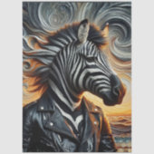 Decoupage Urban Zebra Rebel Art 薄葉紙 (正面)