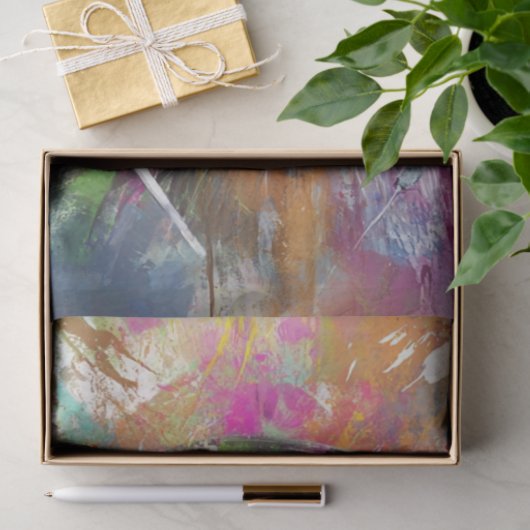 Decoupage Vibrant Monkey Abstract Art Headphones  薄葉紙 (ギフト)