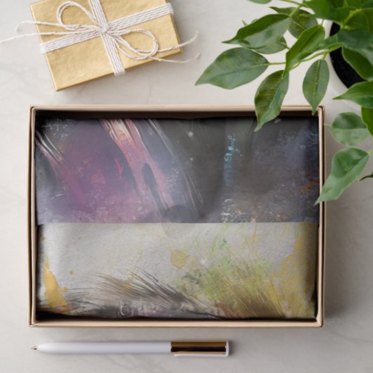 Decoupage Vibrant Painting Monkey Abstract  薄葉紙 (ギフト)