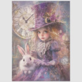Decoupage Victorian Alice Wonderland Theme Artwork 薄葉紙 (正面)
