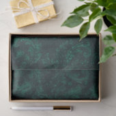 Decoupage Vintage Emerald Damask Background  薄葉紙 (ギフト)