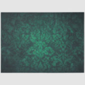 Decoupage Vintage Emerald Damask Background  薄葉紙 (正面)