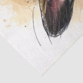 Decoupage Watercolor Splashes Frenchie Bulldog  薄葉紙 (詳細)