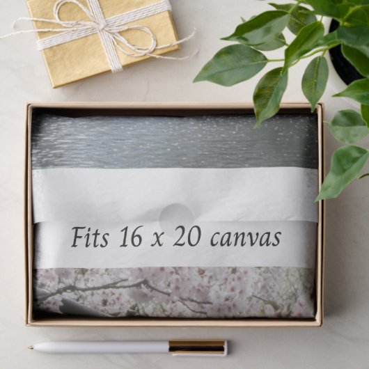 Decoupage Waterfall Cherry Blossom Fits 16x20  薄葉紙 (ギフト)