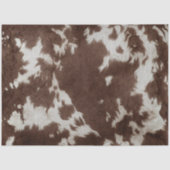 Decoupage Western Brown White Cowhide Texture  薄葉紙 (正面)