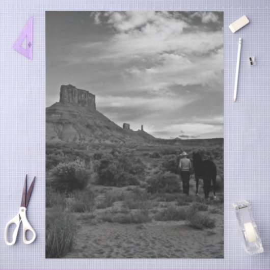 Decoupage Western Solitude Lisa Chappell 薄葉紙 (クラフト)