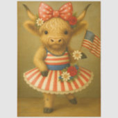 Decoupage Whimsical 4th July Highland Tutu   薄葉紙 (正面)