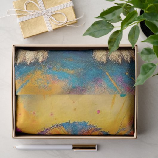 Decoupage Whimsical Abstract Beagle Joyful Pup  薄葉紙 (ギフト)