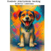 Decoupage Whimsical Abstract Beagle Joyful Pup  薄葉紙