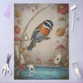 Decoupage Whimsical Bird Seidenpapier 薄葉紙 (クラフト)